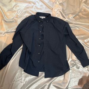 Long sleeve old navy navy blue dress shirt